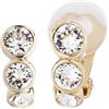 Traveller Orecchini a clip - Senza piercing all'orecchio - Cristalli Preciosa - 22kt oro - color oro - 155804