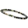 GD GOOD.designs EST. 2015 Bracciale da donna in agata verde con pietre naturali e perline in argento 925 I Bracciale in pietra naturale con perline sfaccettate da 4 mm - Incl. sacchetto regalo