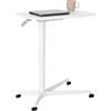 Seville Classics Airlift Height Adjustable Mobile Sit-Stand Desk, White