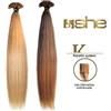 Generic Socap She Hair Extension 10 Ciocche Di Capelli Naturali Lisci 55-60 Cm Colore 23 biondo chiarissimo