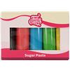 FunCakes Pasta di Zucchero Multipack Essential Colours: liscio, flessibile, morbido e pieghevole, halal, kosher e senza glutine. Colori: giallo, verde, blu, rosso, nero. 5 x 100 g