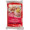 FunCakes Pasta di Zucchero Fire Red: facile da usare, liscia, flessibile, morbida e pieghevole, perfetta per decorare torte, halal, kosher e senza glutine. 250 gr