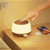 Görvitor Görvitor Lampada da comodino regolabile al tocco con funzione di ricarica da 20 W con 2 porte di ricarica USB 9 colori 3 modalità, luce fissa regolabile con timer e memoria