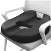 MargGona Cuscino a ciambella Cuscino per sedile per prostata, sciatica, pavimento pelvico, piaghe da decubito, gravidanza, recupero post-partum dolore sollievo dalla pressione cuscino per sedia in memory foam
