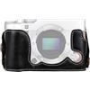 Generic Mezza Custodia della Fotocamera Macchina fotogrca in Pelle PU Filettatura da 1/4 di Pollice Mezzi casetta per Fujifilm X-A3 / X-A10 Borsa per Accessori per Fotocamera