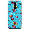 Mixroom - Cover Custodia Back Case in TPU Silicone Morbido per Xiaomi Redmi Note 8 PRO Fantasia Fumetti Sfondo Celeste M758