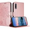 JayModCase Custodia per Samsung Galaxy A7 2018 / A750, Flip Portafoglio Pelle Cover con [Slot Schede] [Magnetico] [Cavalletto] Antiurto Compatibile con Samsung A7 2018 - Oro rosa