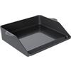 RÖSLE Plancha Piastra per barbecue di alta qualità in ghisa smaltata, per la carne, le verdure e piccole pietanze da grigliare, bordo particolarmente alto, 47 x 36,5 cm, nero
