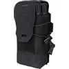 IDOGEAR Sacchetto per doppio caricatore 5,56 mm Sacchetti per caricatori Molle a doppia pila Porta caricatori (Black)