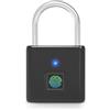 Rawrr Lucchetto con impronte digitali, IP55, impermeabile, lucchetto, impronte digitali, ricarica USB Bluetooth, biometrico, alta chiusura di sicurezza per palestra, garage, capannone, nero