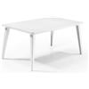 pidema.it Tavolo giardino allungabile bianco resina tavoli estensibile 160/235x98x74 cm