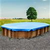 GRE Telo invernale piscina circolare in legno con diametro 295 cm