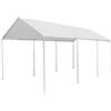 DecHome Gazebo da Giardino 6x3 metri Copertura Top PP Struttura Acciaio Carparks