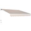 VivaGarden Tenda da Sole Avvolgibile Parete da Esterno Beige 3x2.5 mt 840150CG