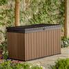 Keter Box Keter da giardino resina marrone effetto legno naturale Baule porta attrezzi