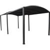 VivaGarden Gazebo da Giardino 3x3/6 Allungabile Poliestere Metallo Antracite