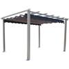 VivaGarden Gazebo da Giardino 3x4 Poliestere Alluminio 400x300x220cm Tortora