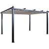 VivaGarden Gazebo da Giardino 3x4 Athens AlluminioxAlluminio m 3x4 Beige