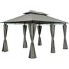 Tata Linda Gazebo da Giardino Kassy Mt. 3X4X2,6 H Colore Ecrù Scuro G11835