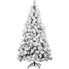 Amicasa Albero di Natale Innevato da Addobbare 240 cm Pvc SAINTMORITZ240