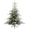 Amicasa Albero Di Natale Innevato 210 Cm 550 Luci Microled Bianco Clado 9670123