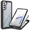 TTNAO Custodia Samsung S21 5G 360 Gradi Protezione per Display Integrata Case Trasparente [Antiurto] [Anti-Graffio] Cover-Nero