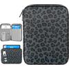 Dadanism 9-11 Custodia Protettiva Borsa Tablet Per iPad (A16) 11, iPad Air 11 M4/M3, iPad Pro 11 M5/M4, iPad 10a Gen 10,9, iPad 9/8/7a Gen 10,2, Galaxy Tab A11+ 11, Tab M11 11,Nero Leopardato