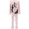 Sun City Minnie, pigiama a maniche lunghe da bambina, con pantaloni, Colore: rosa., 98 cm