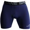 Rane Sports Pantaloncini da uomo con funzione di compressione, ad asciugatura rapida, pantaloni corti e traspiranti, con tasche laterali, blu navy, L