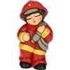 THUN, Bomboniera Pompiere in Ceramica Decorata a Mano, Idea Regalo, 3.7 x 3 x 7 cm h