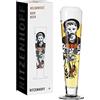 RITZENHOFF 1011009 Bicchiere da birra 330 ml - Serie Heldenfest, motivo n. 9 - Barba - rotondo e multicolore - Made in Germany
