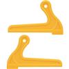needlid Lame per sega, 2 pezzi, robusto corpo in ABS solido, giallo, durevole, sega da tavolo Jointer per shaper per tavolo router