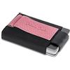 Jaimie Jacobs Nano Boy Mini Portafoglio Porta Carte di Credito sottile Mini Wallet Portafoglio piccolo dal design minimalista Porta tessere slim tascabile (Pelle Martellata Rosa)