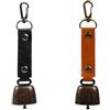 Xinlie 2 pezzi in metallo vintage mini campanelle decorazioni portachiavi con campana, versatile, compatto e portatile, per escursioni all'aperto, zaino, collare di animali