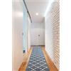 rugsx Passatoia Corridoio TRELLIS antiscivolo, per cucina, corridoio, soggiorno, robusto, moderno, grigio 80x240 cm