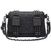 Black Sugar Borsa piccola pratica uscita PU donna ragazza gotica a tracolla teschio testa morta in pelle PU moda rivetto borsa messenger chiodi in metallo solido taglia unica nero, Nero , Taglia unica