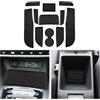 CDEFG Compatibile con MG ZS EV 2023 2024 2022 Facelift, Tappetino Antiscivolo Antipolvere Antigraffio Tappetini in Gomma Portabicchieri per Interni Auto ZS EV 2024 Accessori (Nero)