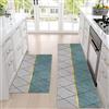 CEASELESLY Runner da cucina 2 pezzi,Appeto da cucina,Tappeto doccia,Lavabile Acqua Assorbente Runner Tappetino per Lavanderia, Camera da Letto e Ingresso(40 cm x 60 cm + 40 x 120) (HBD-062)