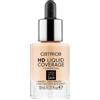 Catrice Mini HD Liquid Coverage Foundation, Make Up, n. 002, Porcelain Beige, nude, per pelli miste, a lunga durata, opacizzante, morbido, opaco, vegano, senza olio, impermeabile (10 ml)