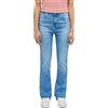 MUSTANG Style Georgia Skinny Flared Jeans, Blu Medio 402, 32W x 32L Donna