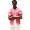 Tommy Hilfiger Uomo Camicia Linen Blend Maniche Corte, Bianco (White), XL