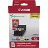 ORIGINAL Canon Value Pack nero / ciano / magenta / giallo CLI-551 XL + 10x15 cm Fotopapier 50 Blatt - Canon - 8714574679259