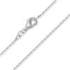 MATERIA by Matthias Wagner MATERIA Collana da donna in argento 925 rodiato - collana da donna sottile 1 mm in 40 - 80 cm # K97 e Argento, colore: argento, cod. #K97