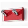 Gedy Rainbow Gruccio, Resine termoplastiche, Trasparente Rosso, Doppio