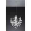 Trio Lampadario Stile Classico Luster Trasparente cm 52 Potenza 40 W