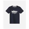 Timberland Mountain Logo Jr - T-shirt - Blu