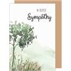 Edition Seidel Biglietto di condoglianze, con busta, in carta kraft, biglietto di condoglianze, in deepest Sympathy, ad acquerello, con partecipazione alla compassione (T1118 SW023)