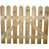 GARDENESS Cancelletto per recinzione in legno impregnato esterno 100x100 cm forest