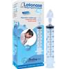 Lavonase irrigazione nasale non sterile siringa 60 ml + luer-lock con cappuccio + ugello nasale con raccordo luer-lock + perforatore con valvola non ritorno con tappo