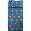 hermet Avengers, Lenzuolo Letto Singolo, Completo Letto, Lenzuolo Sopra, Lenzuolo Con Angoli, Federa, Blu, Marvel, 100% Cotone, Prodotto Ufficiale